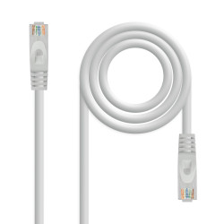 Nanocable 10.20.1807 Cable de red latiguillo RJ45 LSZH Cat.6A UTP AWG24, Gris, 7.0 m, 7 m, Cat6a, U/UTP (UTP), RJ-45, RJ-45,