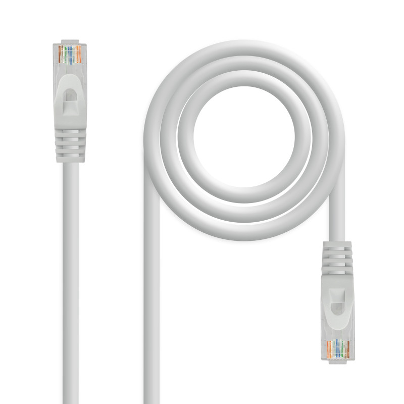 Nanocable 10.20.1807 Cable de red latiguillo RJ45 LSZH Cat.6A UTP AWG24, Gris, 7.0 m, 7 m, Cat6a, U/UTP (UTP), RJ-45, RJ-45,