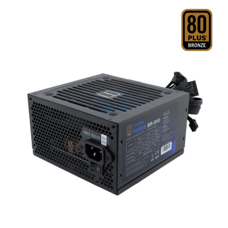 CoolBox COO-PWEP500-85S FUENTE DE ALIMENTACION ATX FORCE-BR 500W 80+ BRONZE RETAIL (100V-240V), 500 W, 100 - 240 V, 50 - 60 Hz,