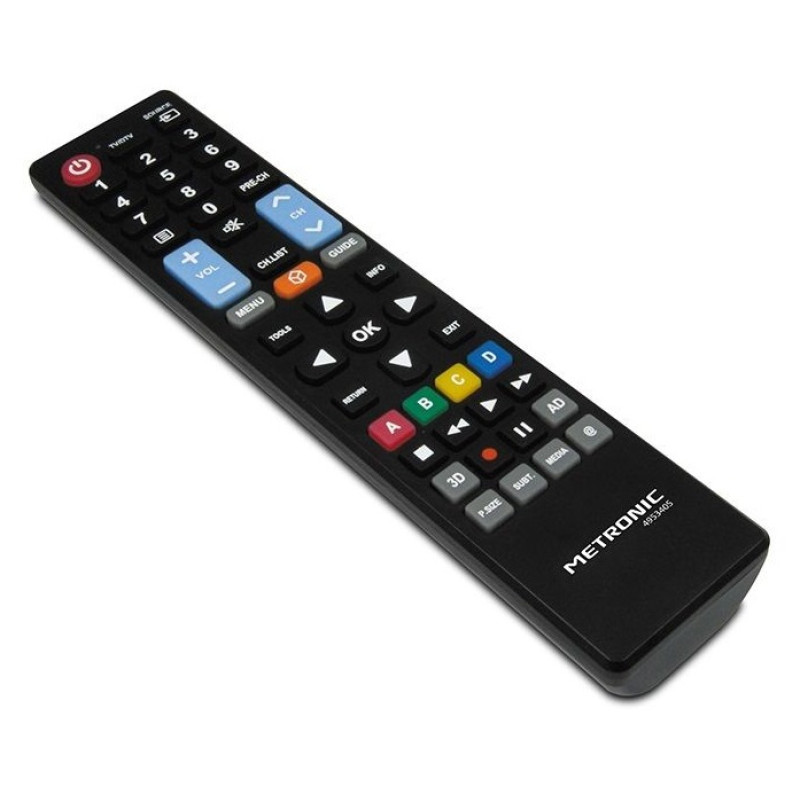 Metronic 495343 495343, TV, IR inalámbrico, Botones, Negro