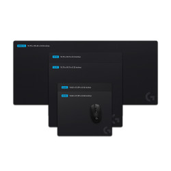 Logitech G 943-000100 943-000100, Negro, Monocromo, Tela, Caucho, Alfombrilla de ratón para juegos