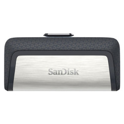 SanDisk SDDDC2-064G-G46 173338, 64 GB, USB Type-A / USB Type-C, 150 MB/s, Deslizar, 9,1 g, Negro, Plata
