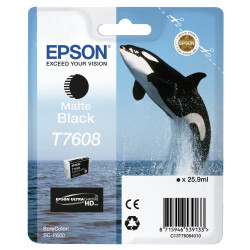 Epson C13T76084010 T7608 Negro mate, Negro mate, Tinta a base de pigmentos, 25,9 ml, 1 pieza(s)