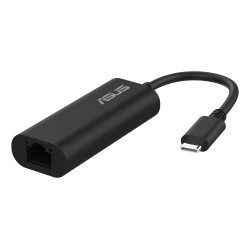 ASUS 90IG0A60-MW0L0V USB-C2500 V2, Alámbrico, USB, Ethernet, Negro