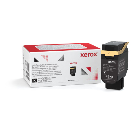 Xerox 006R04831 C320/C325 Cartucho de tóner negro de alta capacidad (8000 páginas), 8000 páginas, 5500 páginas, Negro, 1