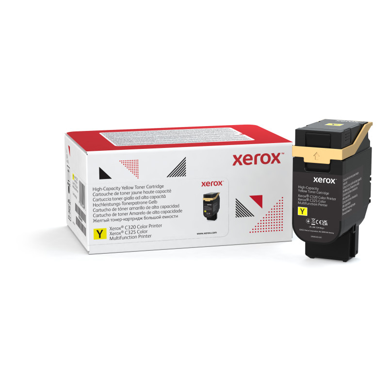 Xerox 006R04830 C320/C325 Cartucho de tóner amarillo de alta capacidad (5500 páginas), 0 páginas, 5500 páginas, Amarillo, 1