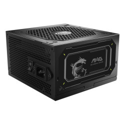 MSI MAG A850GL PCIE5 II MAG A850GL PCIE5 II, 850 W, 100 - 240 V, 47 - 63 Hz, Activo, 110 W, 846 W