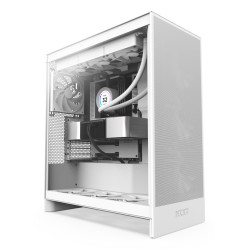 NZXT CM-H72FW-01 H7 Flow, Midi Tower, PC, Blanco, ATX, EATX, micro ATX, Mini-ITX, SGCC, Vidrio templado, 18,5 cm
