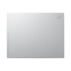 ASUS 90MP03L0-BPUA10 ROG Moonstone Ace L, Blanco, Estampado, Silicona, Vidrio templado, Base antiderrapante, Alfombrilla de