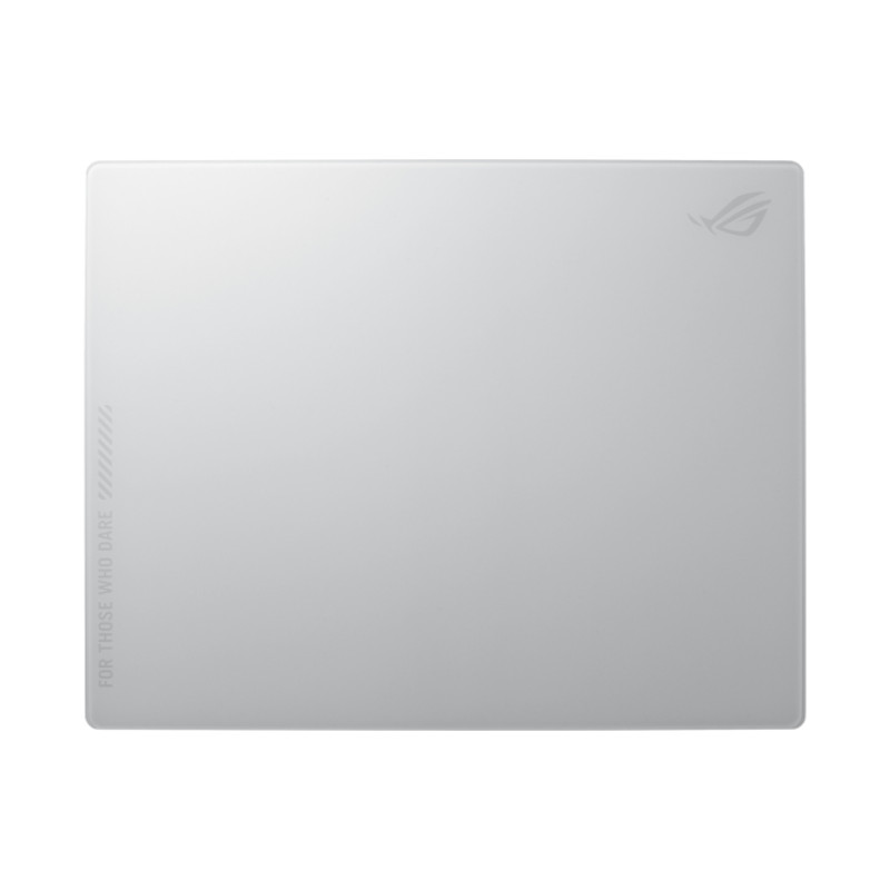 ASUS 90MP03L0-BPUA10 ROG Moonstone Ace L, Blanco, Estampado, Silicona, Vidrio templado, Base antiderrapante, Alfombrilla de