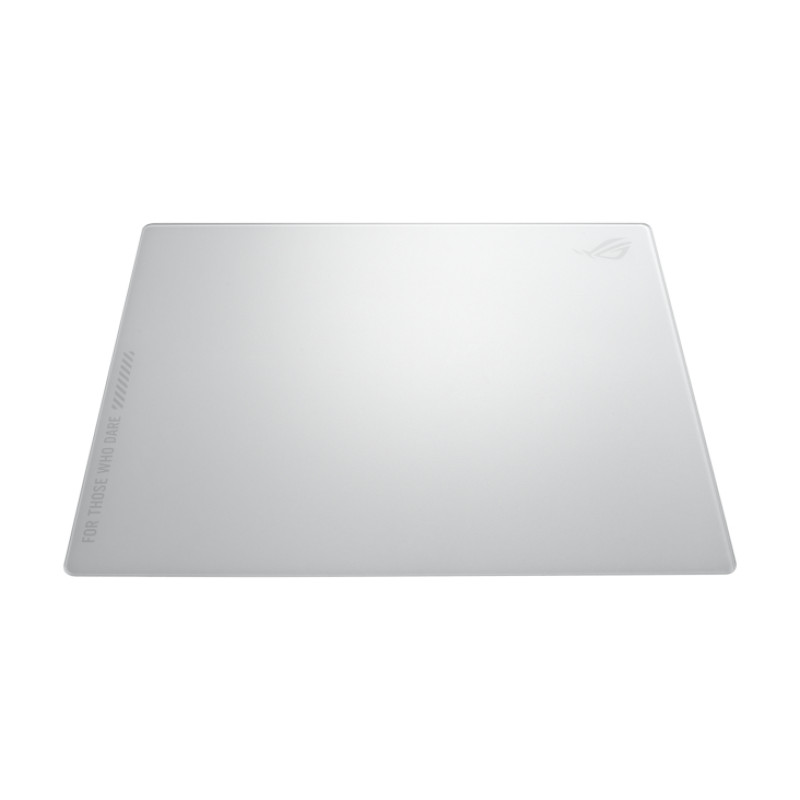 ASUS 90MP03L0-BPUA10 ROG Moonstone Ace L, Blanco, Estampado, Silicona, Vidrio templado, Base antiderrapante, Alfombrilla de