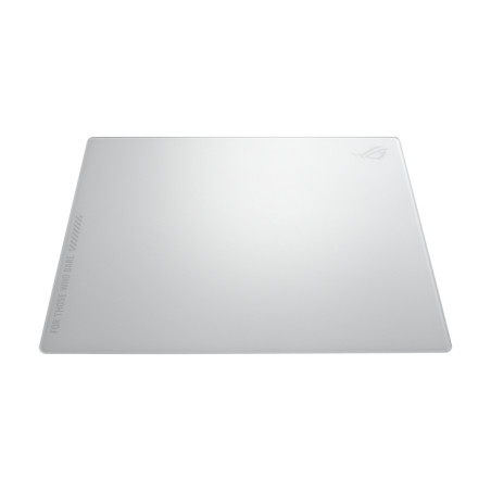 ASUS 90MP03L0-BPUA10 ROG Moonstone Ace L, Blanco, Estampado, Silicona, Vidrio templado, Base antiderrapante, Alfombrilla de