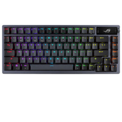 ASUS 90MP0316-BKSA00 Azoth, Inalámbrico y alámbrico, USB + RF Wireless + Bluetooth, Interruptor mecánico, QWERTY, LED RGB,
