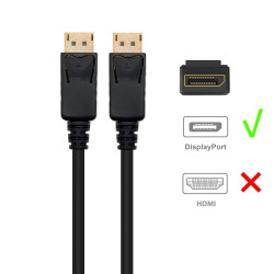 Ewent EC1405 EC1405, 1 m, DisplayPort, DisplayPort, Macho, Macho, 7680 x 4320 Pixeles 2