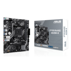ASUS 90MB1H60-M0EAY0 PRIME A520M-R, AMD, Zócalo AM4, AMD Ryzen 3000 Series, AMD Ryzen 5000 Series, Zócalo AM4, DDR5-SDRAM, 64