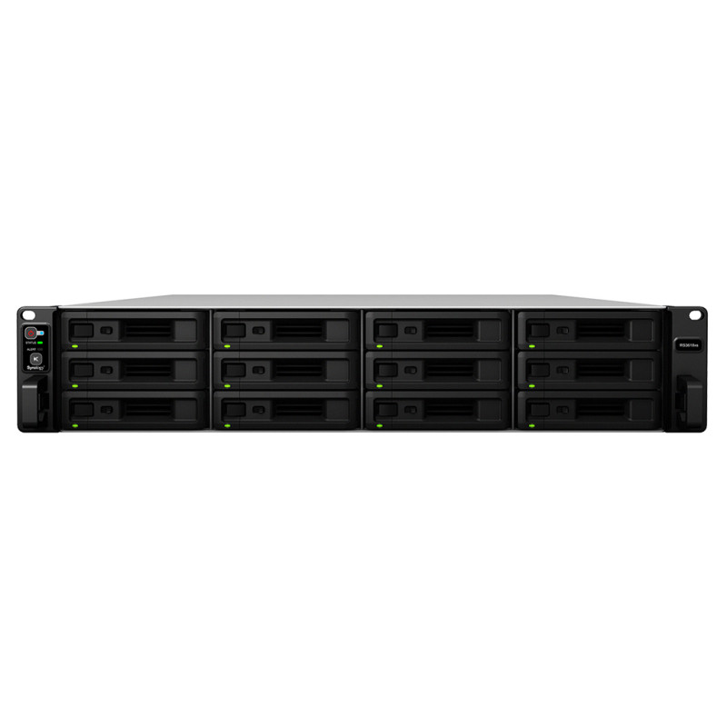 Synology RS3618XS RackStation RS3618xs, NAS, Bastidor (2U), Intel® Xeon® D, D-1521, 8 GB, DDR4