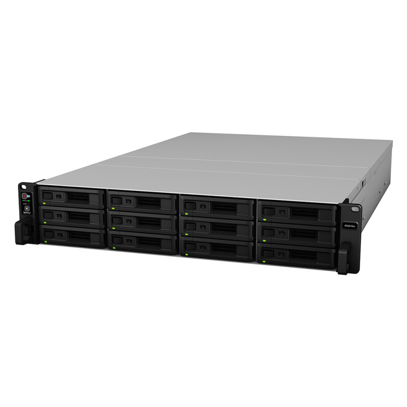 Synology RS3618XS RackStation RS3618xs, NAS, Bastidor (2U), Intel® Xeon® D, D-1521, 8 GB, DDR4