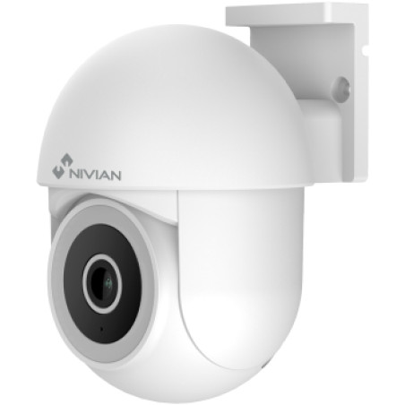 Nivian NVS-IPC-0S4-L-MINI NVS-IPC-0S4-L-MINI, Cámara de seguridad IP, Interior y exterior, Inalámbrico, Pared, Blanco, Torreta