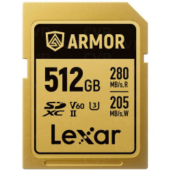 Lexar LSDAMGL512G-RNNNG LSDAMGL512G, 512 GB, SDXC, UHS-II, 280 MB/s, 205 MB/s, Class 3 (U3)