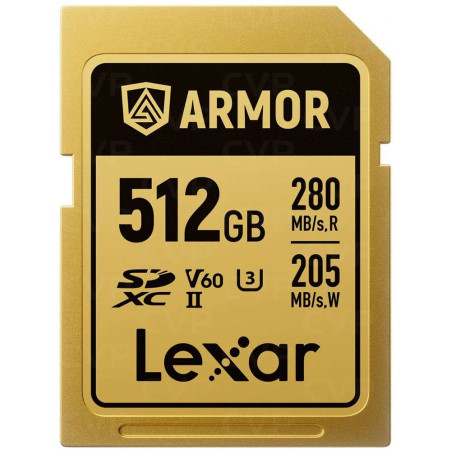 Lexar LSDAMGL512G-RNNNG LSDAMGL512G, 512 GB, SDXC, UHS-II, 280 MB/s, 205 MB/s, Class 3 (U3)