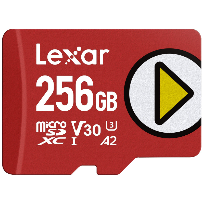 Lexar LMSPLAY256G-BNSNG LMSPLAY256G-BNSNG, 256 GB, MicroSDXC, Clase 10, UHS-I, 205 MB/s, 140 MB/s