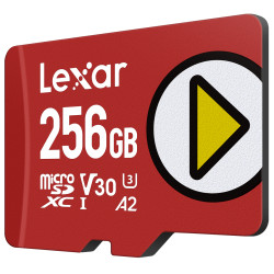 Lexar LMSPLAY256G-BNSNG LMSPLAY256G-BNSNG, 256 GB, MicroSDXC, Clase 10, UHS-I, 205 MB/s, 140 MB/s 2