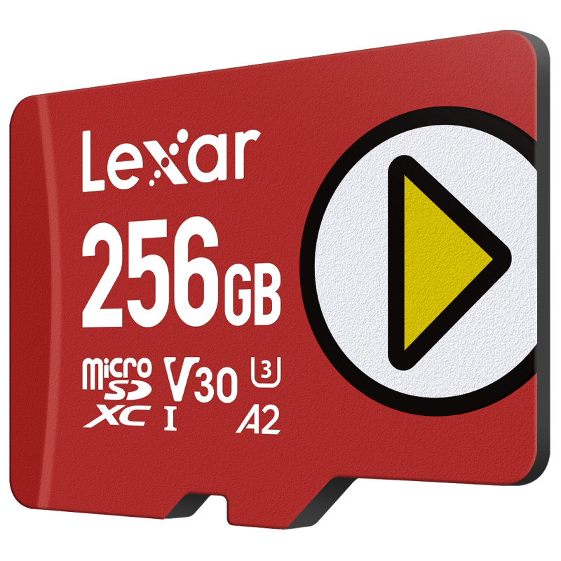 Lexar LMSPLAY256G-BNSNG LMSPLAY256G-BNSNG, 256 GB, MicroSDXC, Clase 10, UHS-I, 205 MB/s, 140 MB/s
