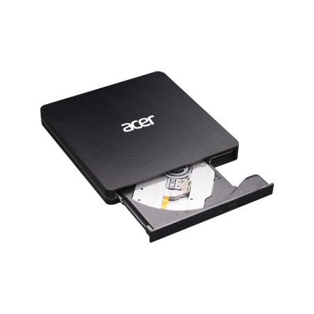 Acer GP.ODD11.001 Portable DVD Writer AXD001, Negro, Ranura, Portátil, DVD±RW, USB 3.2 Gen 1 (3.1 Gen 1), CD, CD-R, CD-ROM,