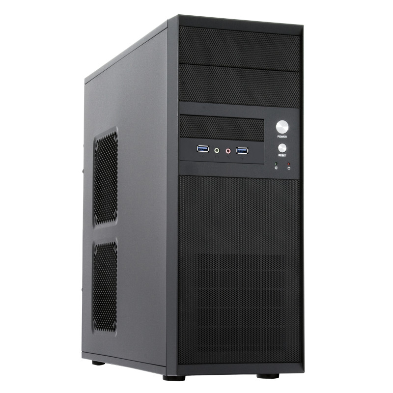 Chieftec CQ-01B-U3-OP CQ-01B-U3-OP, Midi Tower, PC, Negro, ATX, micro ATX, Hogar / Oficina, Superior