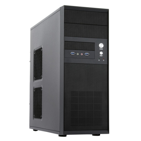 Chieftec CQ-01B-U3-OP CQ-01B-U3-OP, Midi Tower, PC, Negro, ATX, micro ATX, Hogar / Oficina, Superior