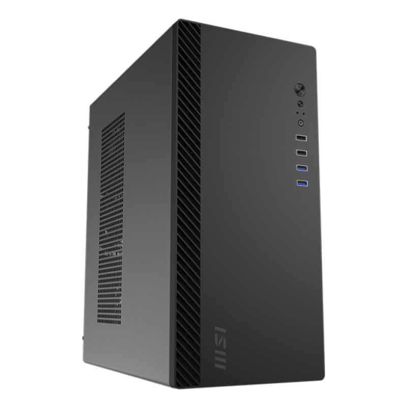 MSI PRO SHIELD M100P PRO SHIELD M100P, Midi Tower, PC, Negro, micro ATX, Mini-ITX, 14 cm, 27,5 cm