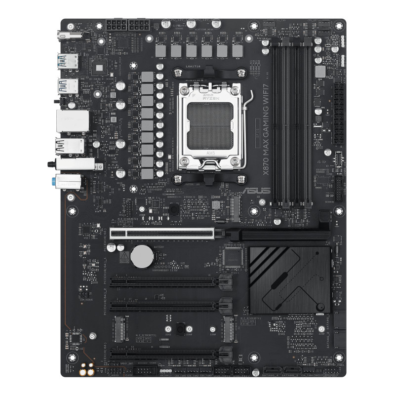 ASUS 90MB1LY0-M0EAY0 X870 MAX GAMING WIFI7, AMD, Zócalo AM5, AMD Ryzen 7000 Series, AMD Ryzen 8000 Series, AMD Ryzen 9000