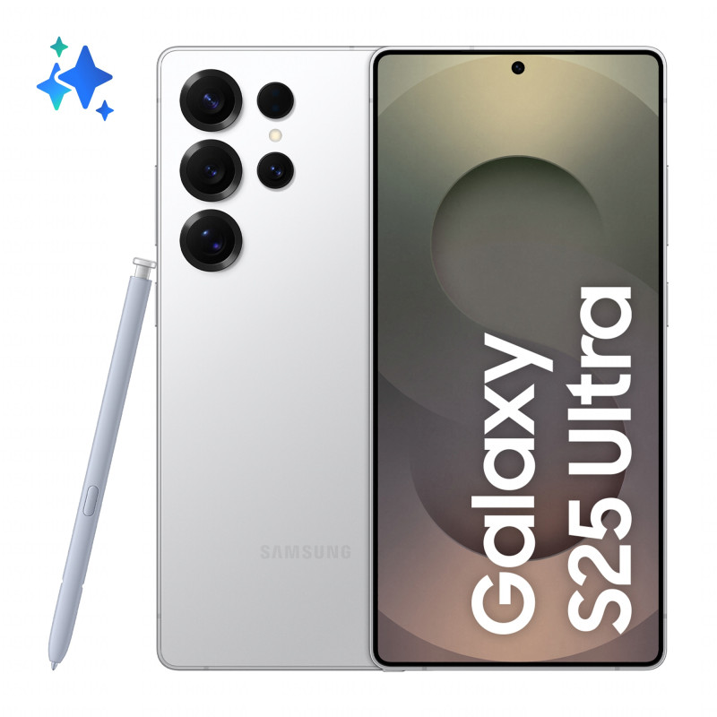 Samsung SM-S938BZSDEUB Galaxy S25 Ultra , 17,5 cm (6.9"), 12 GB, 256 GB, 200 MP, Android 15, Plata, Blanco