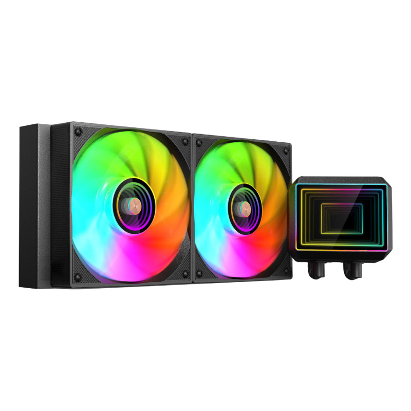 Mars Gaming MLTWO240 ML-TWO240, Sistema de refrigeración líquida todo en uno, 12 cm, Negro