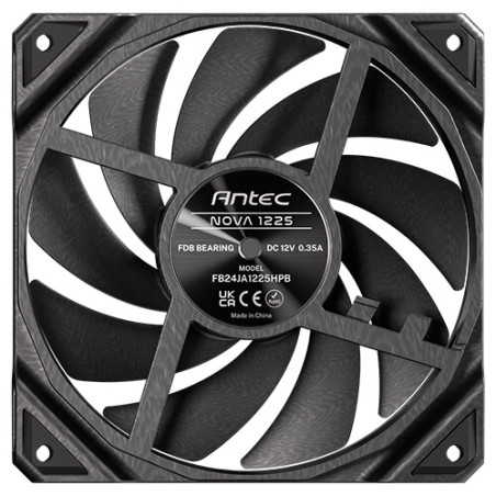 Antec 0-761345-40051-0 Nova, Ventilador, 12 cm, Negro