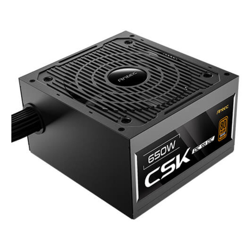 Antec 0-761345-20107-0 CSK650DC EC, 650 W, 100 - 240 V, 50/60 Hz, 12 A, Activo, 500 ms