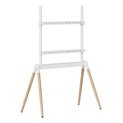 Gembird TVS-86F-01-W TVS-86F-01-W, 139,7 cm (55"), 2,18 m (86"), 100 x 100 mm, 600 x 400 mm, Haya, Plástico, SPCC, Acero,