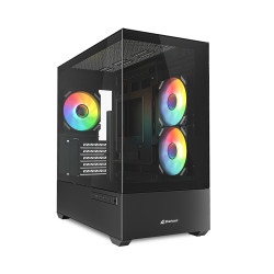 Sharkoon 4044951041794 MK6 RGB, Midi Tower, PC, Blanco, micro ATX, Mini-ITX, Juego, Multi