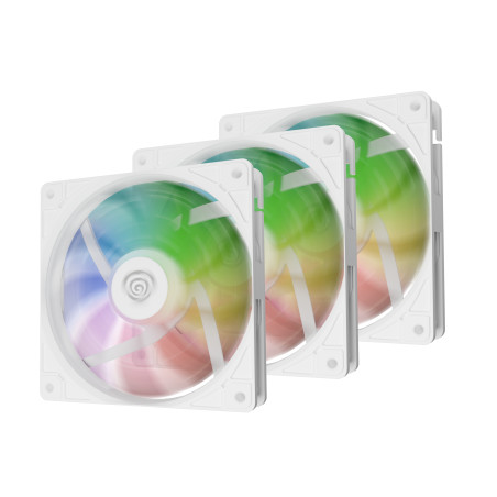 GENESIS NGF-2266 Oxal 120 ARGB, Ventilador, 12 cm, Blanco