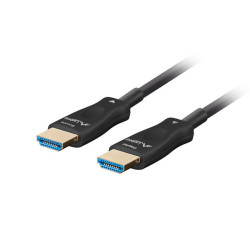 Lanberg CA-HDMI-30FB-0400-BK CA-HDMI-30FB-0400-BK, 40 m, HDMI tipo A (Estándar), HDMI tipo A (Estándar), 48 Gbit/s, Negro