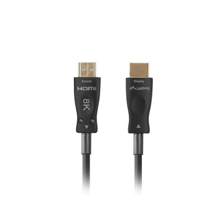 Lanberg CA-HDMI-30FB-0400-BK CA-HDMI-30FB-0400-BK, 40 m, HDMI tipo A (Estándar), HDMI tipo A (Estándar), 48 Gbit/s, Negro