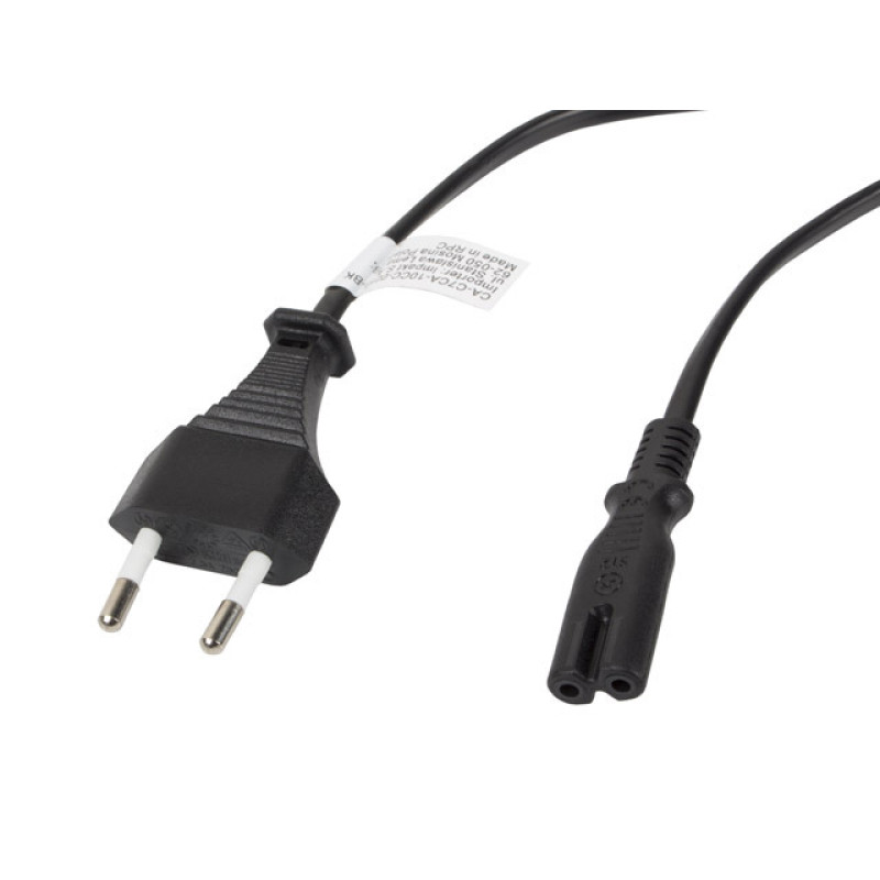 Lanberg CA-C7CA-10CC-0030-BK CA-C7CA-10CC-0030-BK, 3 m, C7 acoplador, CEE7/16