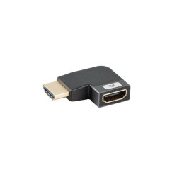 Lanberg AD-HDMI-09 AD-HDMI-09, HDMI tipo A (Estándar), HDMI tipo A (Estándar), Hembra, Macho, Derecho, Angular