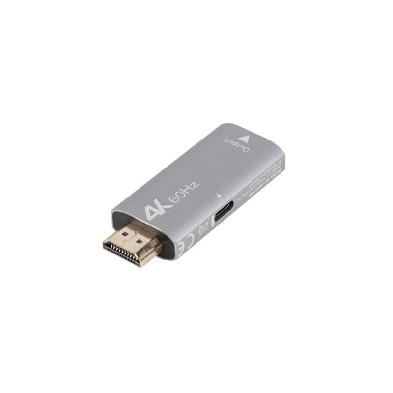 Lanberg AD-HD-DP-01 AD-HD-DP-01, HDMI tipo A (Estándar), DisplayPort, Macho, Hembra, Derecho, Derecho