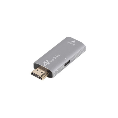 Lanberg AD-HD-DP-01 AD-HD-DP-01, HDMI tipo A (Estándar), DisplayPort, Macho, Hembra, Derecho, Derecho