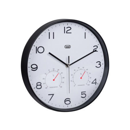 Trevi 0M351000 OM 3510 T, Reloj despertador analógico, Alrededor, Negro, Batería, AA, 300 mm