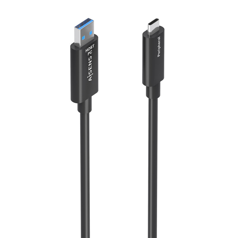 AISENS A157-0926 A157-0926, 25 m, 2 x USB A, USB C, USB 3.2 Gen 2 (3.1 Gen 2), 10 Gbit/s, Negro