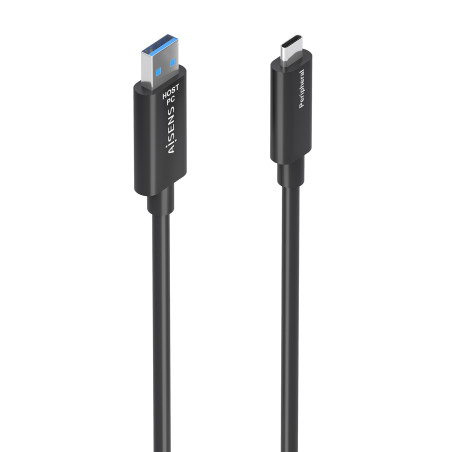 AISENS A157-0926 A157-0926, 25 m, 2 x USB A, USB C, USB 3.2 Gen 2 (3.1 Gen 2), 10 Gbit/s, Negro