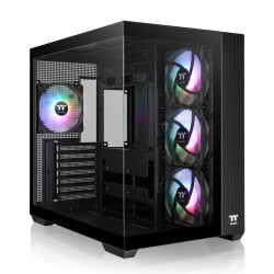 Thermaltake CA-1Z2-00M1WN-00 View 380 TG ARGB, Midi Tower, PC, Negro, ATX, micro ATX, Mini-ITX, SPCC, Vidrio templado, Juego