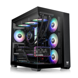 Thermaltake CA-1Z2-00M1WN-00 View 380 TG ARGB, Midi Tower, PC, Negro, ATX, micro ATX, Mini-ITX, SPCC, Vidrio templado, Juego 2